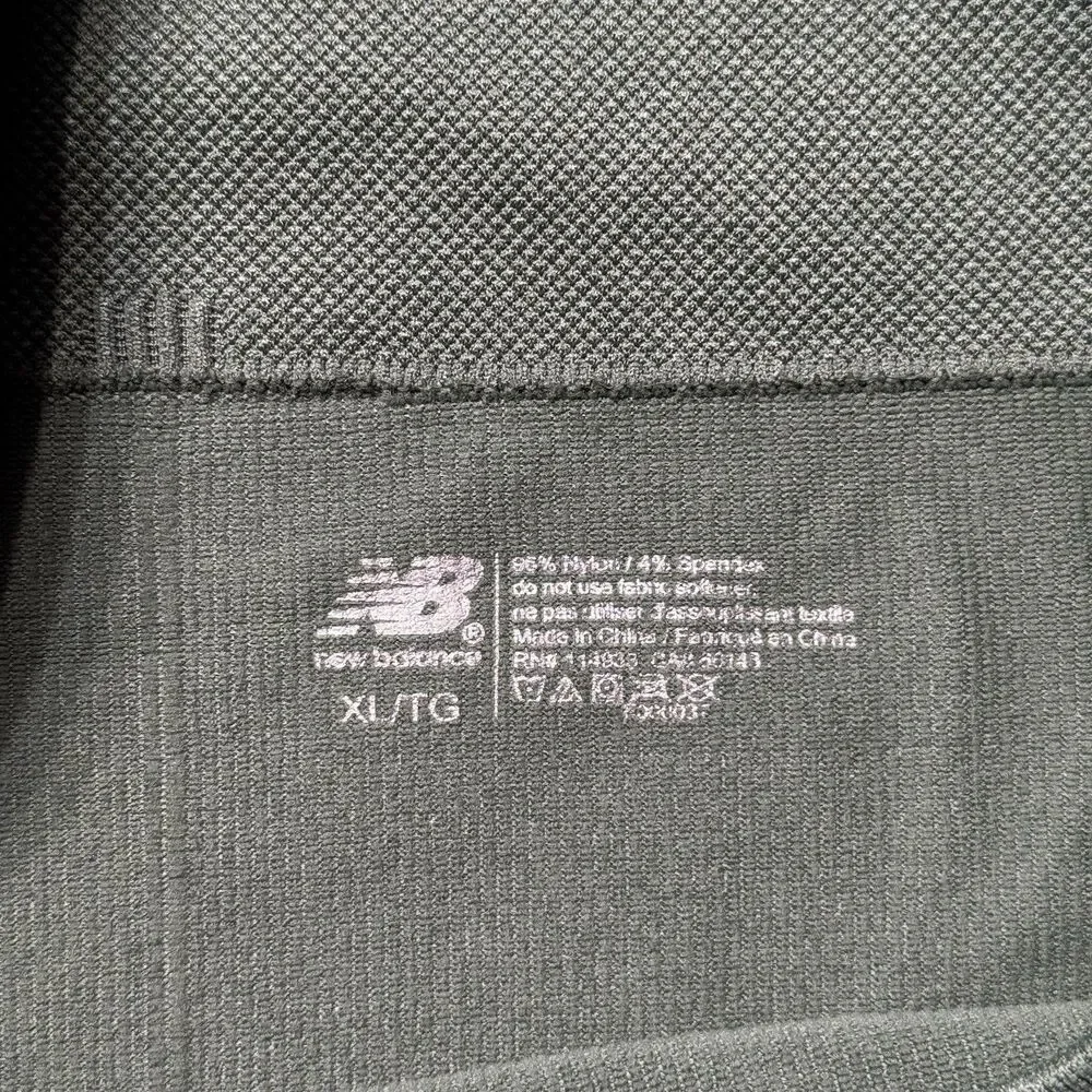 New Balance Womens XL High Rise Biker Shorts Green Seamless Compression NWT